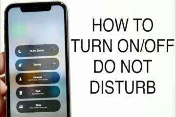 how to use do not disturb