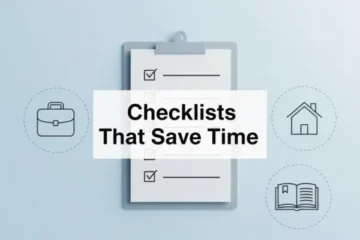 how to use checklists