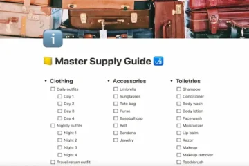 how to build a packing list